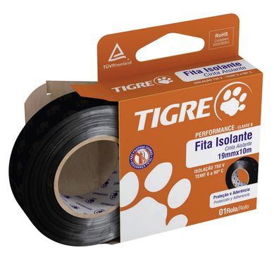 Fita Isolante Preta 19mmx20m