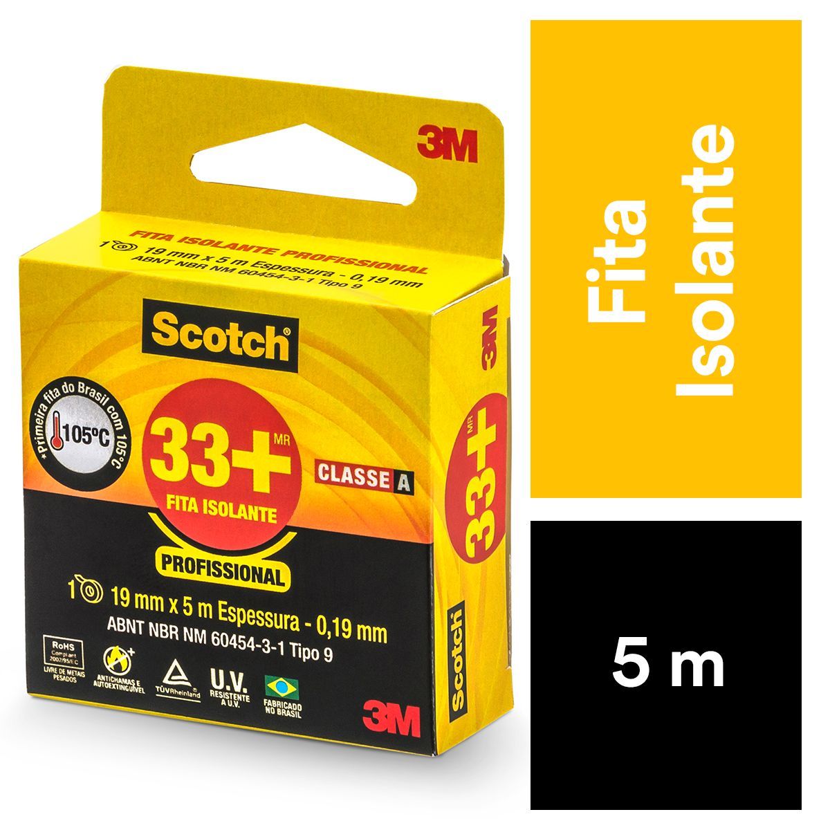 Fita Isolante Scotch 3M, marca 3m - Foto Principal