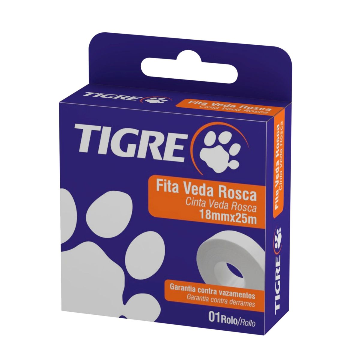 Fita Veda Rosca 18mmx50m, marca Tigre - Foto Principal