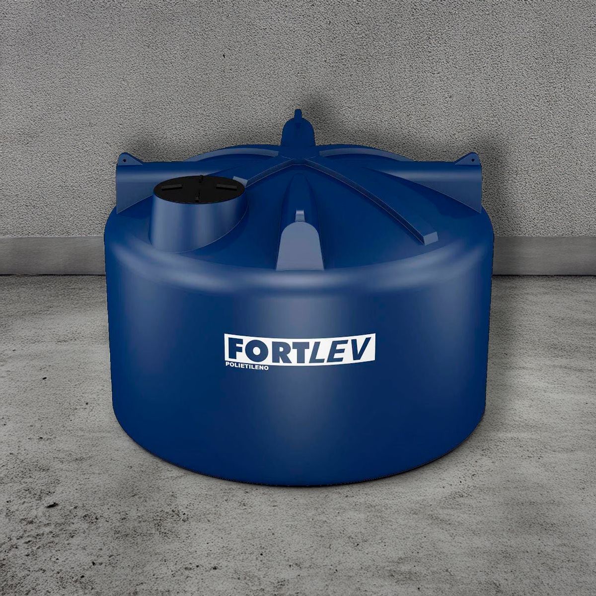 Caixa De Água 5.000L Polietileno Tampa Rosca Azul Fortlev, marca Fortlev - Foto 2