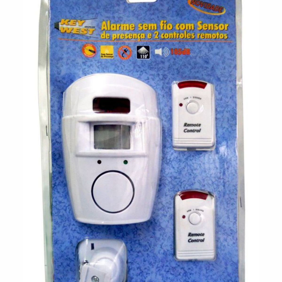 Alarme sem Fio com 2 Controles Dni 6060 12x8,5x0cm DNI, marca DNI - Foto Principal