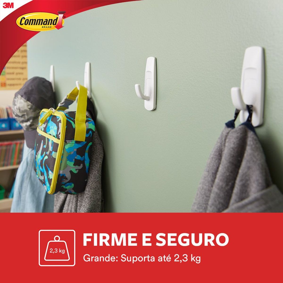 Gancho Command Grande Com Adesivo 3M, marca 3m - Foto 2