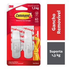 Gancho Command Médio Com Adesivo 3M