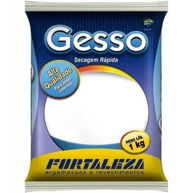 Gesso em P 1kg Branco