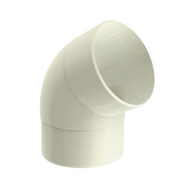 Joelho 60 Condutor Circular Aquapluv Style, Bege