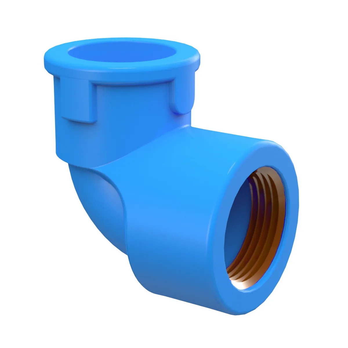 Joelho 90° Soldavel / Roscável Água Fria Azul Bucha Latão 25mmx1/2", marca Tigre - Foto Principal