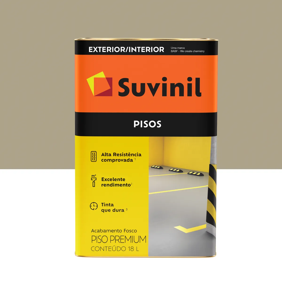 Tinta para piso Concreto Fosco Exterior e Interior Piso 18L Suvinil, marca Suvinil - Foto Principal