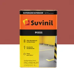 Tinta para piso Vermelho Fosco Exterior e Interior Piso 18l Suvinil