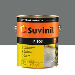Tinta para piso Cinza Escuro Fosco Exterior e Interior Piso 3,6L Suvinil