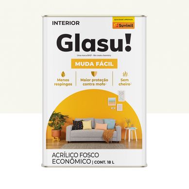 Tinta Fosco Interior Glasurit Econ�mico 18L Branco