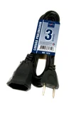 Cordão Prolongador PL, Preto, 2x0.75x3