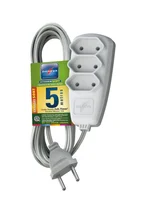 Extensão 2 Pinos 2P+T 10A 3 Tomadas Cabo Pl Com 3M