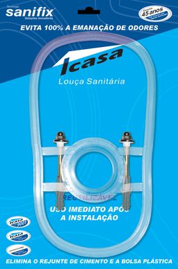 Kit Junta Bacia Sabatini Convencional Caixa Acoplada Sanifix