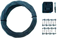 Kit Tomada Padrão RJ11 + Fio FI60 20m Preto e Branco