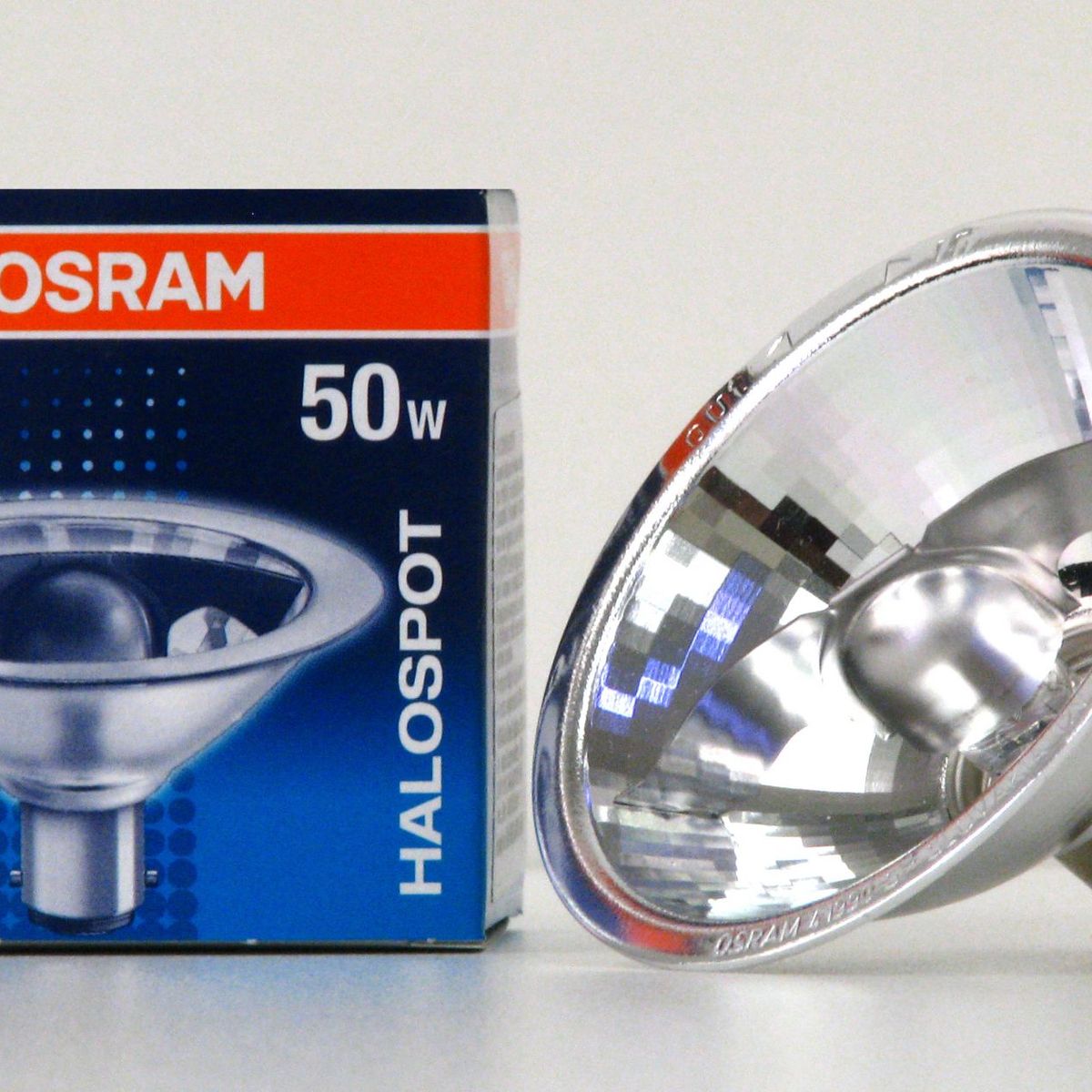 Lâmpada Halógena Halospot BA15D Luz Amarela 1473 50W 2900K 12V, marca Osram - Foto 2