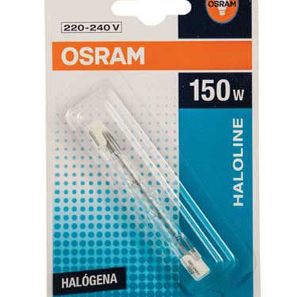 Lâmpada Halógena Haloline R7S Luz Amarela Eco 2891 150W 3000K 220V, marca Osram - Foto 2