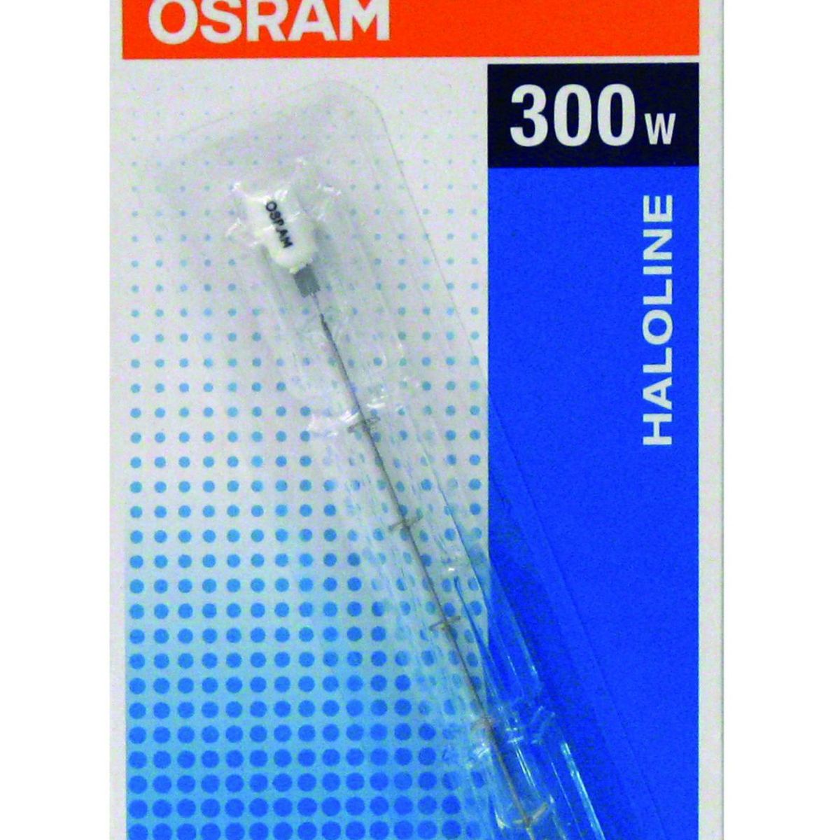 Lâmpada Halógena Haloline R7S Luz Amarela Eco 2892 300W 3000K 127V, marca Osram - Foto Principal