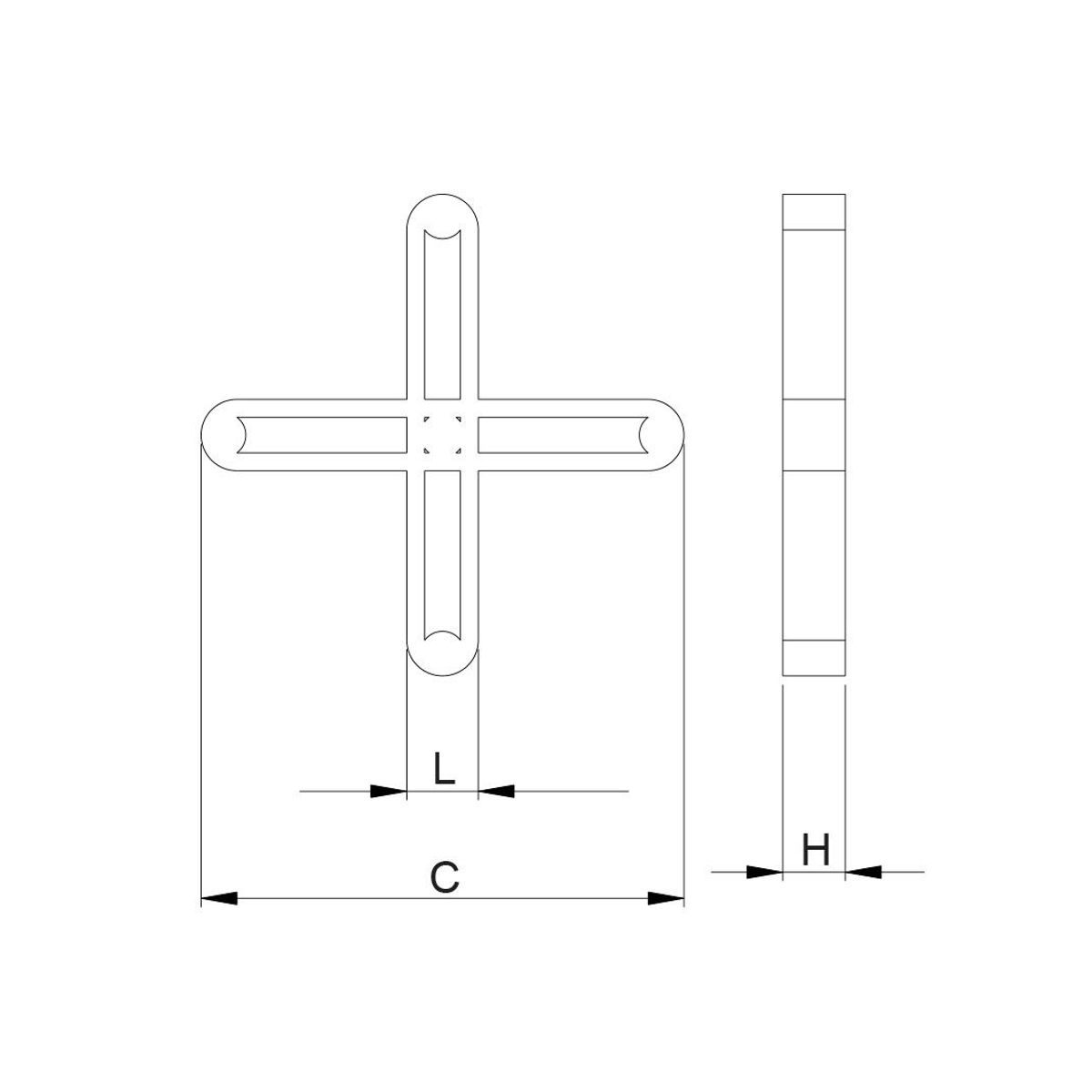 Espaçador Fixo Juntafixo, Cinza, 1.0mm, marca Cortag - Foto 2
