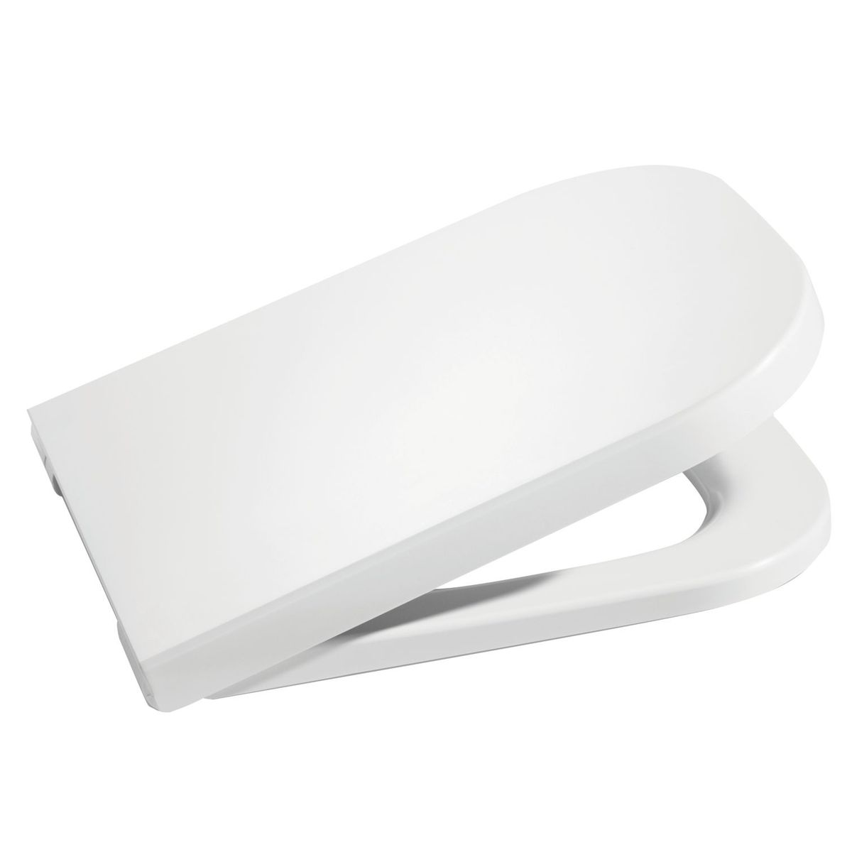 Assento Sanitário Termofixo e Tampa com Queda Amortecida Nexo Quadrado Branco, marca Roca - Foto Principal