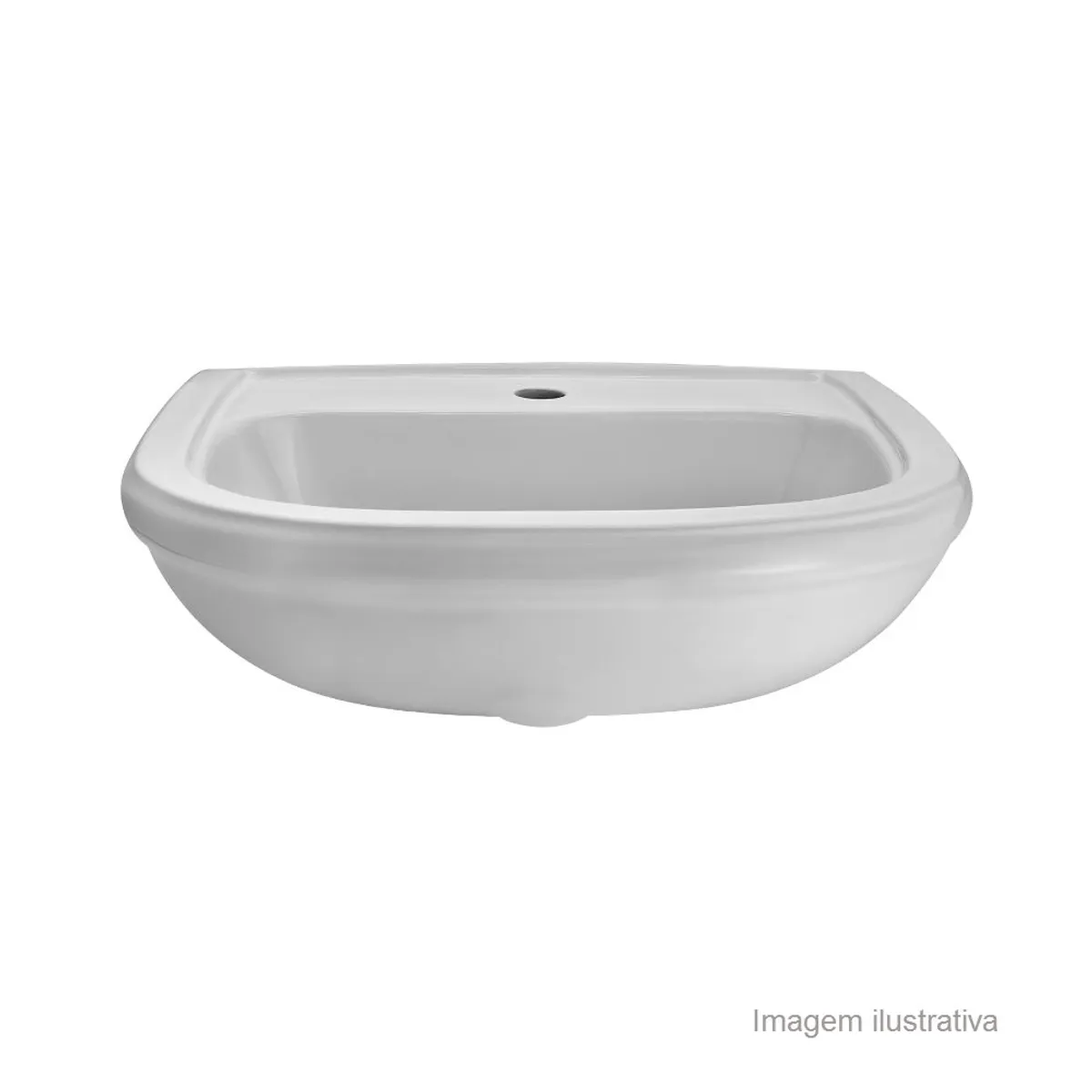 Lavatório para Coluna Sabatini 53x44cm Branco Icasa, marca Icasa - Foto Principal