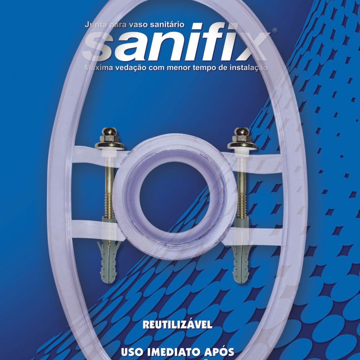 Kit Junta Bacia Convencional Colonial, Cristal, 47.2x31x2.74, marca Sanifix - Foto Principal
