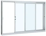 Janela de Correr Aço 2 Folhas Direita 100x150x12cm Pratika