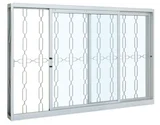 Janela de Correr Aço Branco 2 Folhas Elo Direita 100x150x12cm Pratika