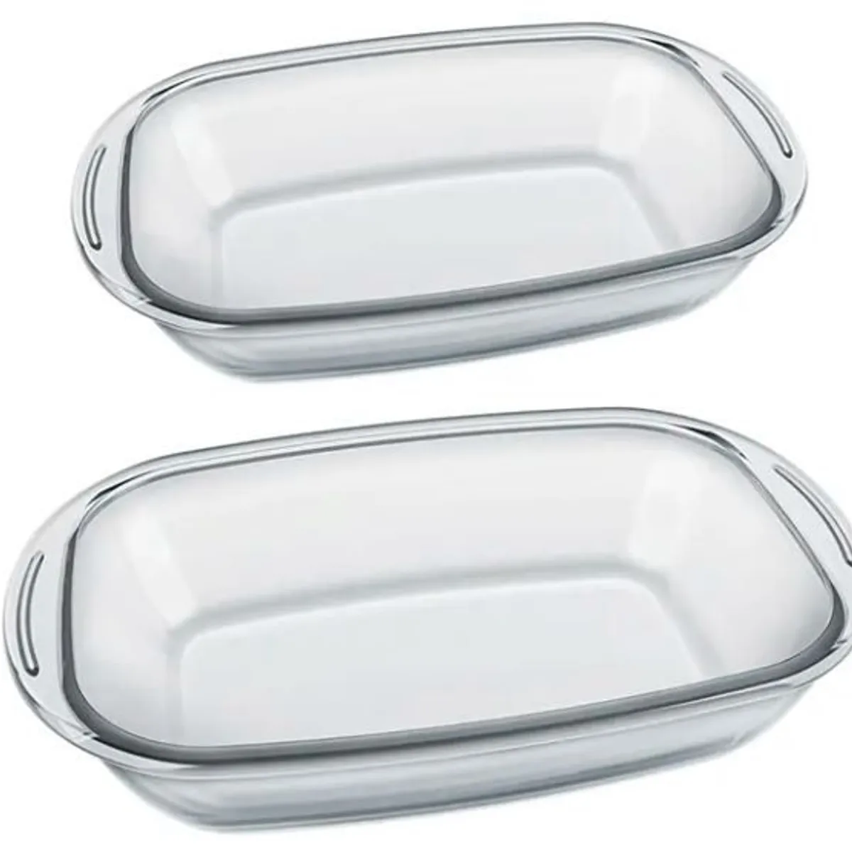 Conjunto Assadeira Retangular 2 peças Transparente Nadir, marca Nadir - Foto Principal