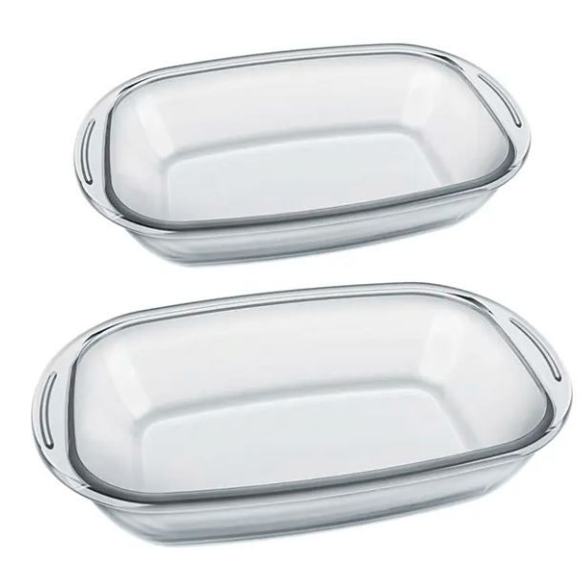 Conjunto Assadeira Retangular 2 peças Transparente Nadir, marca Nadir - Foto Principal
