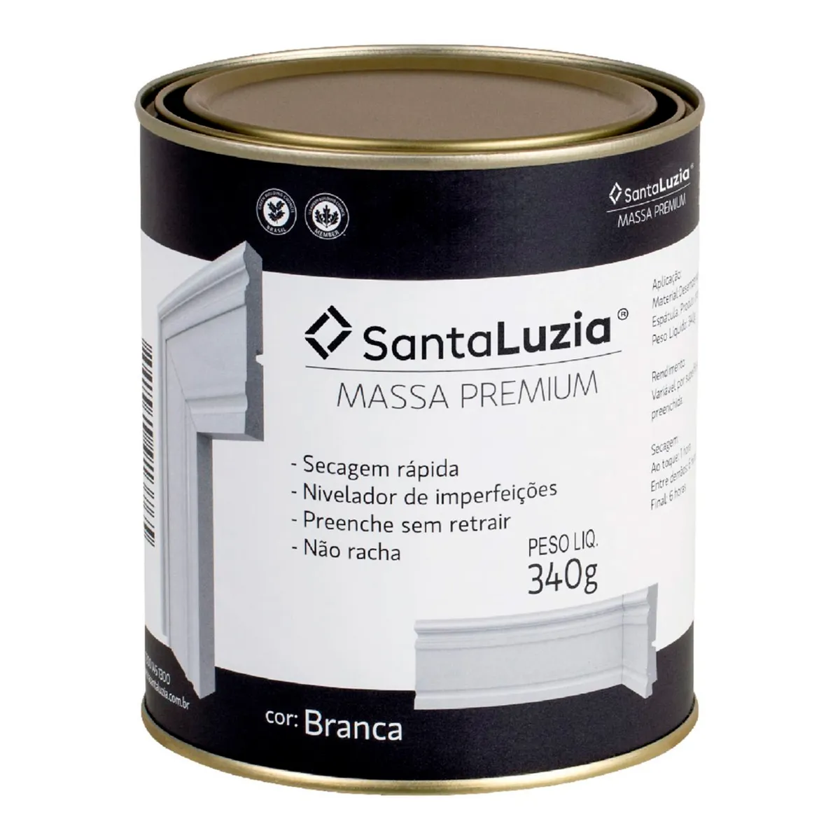 Massa Premium Branca 340g, marca Santa Luzia - Foto Principal