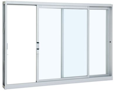Janela de Correr Ao 2 Folhas Direita 100x150x12cm Pratika