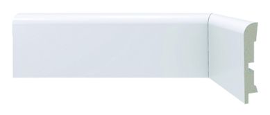 Rodap Liso Boleado 7x1,5cm Barra 240cm Poliestireno Branco RP446
