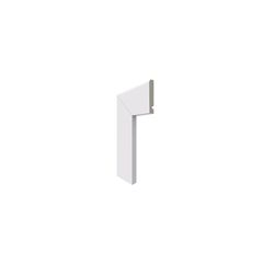 Guarnicao Lisa Boleada Branca Poliestireno 240x7x1,5cm Santa Luzia