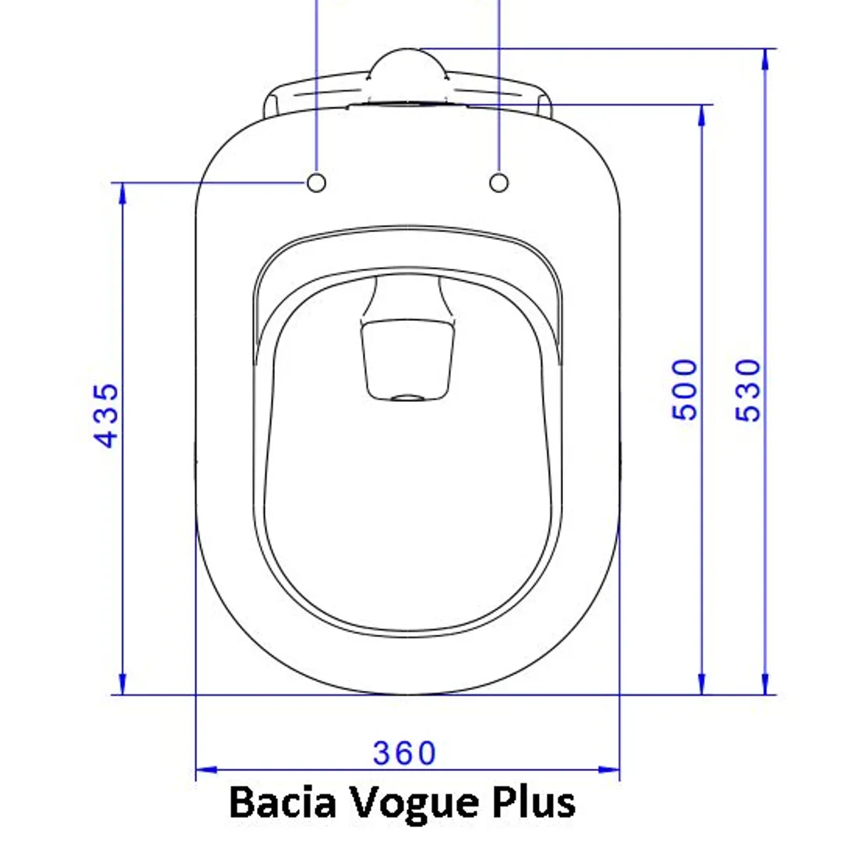 Assento Sanitário Plástico Vogue Plus Branco, marca Deca - Foto 2