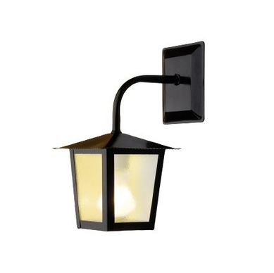 Arandela Colonial Quadrado L2B 30x15x20cm Preto