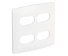 Placa 2+2 Postos Separados 663420 Nereya, Branco, 4x4