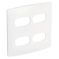 Placa 2+2 Postos Separados 663420 Nereya, Branco, 4x4