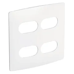 Placa 2+2 Postos Separados 663420 Nereya, Branco, 4x4