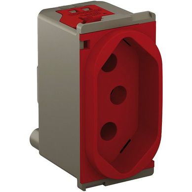 Mdulo Tomada 2P+T 20A Sem Placa Nereya Vermelho