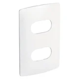 Placa 2 Postos Separados 4x2cm Nereya Branco