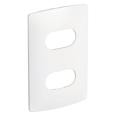 Placa 2 Postos Separados 4x2cm Nereya Branco