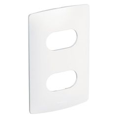 Placa 2 Postos Separados 4x2cm Nereya Branco