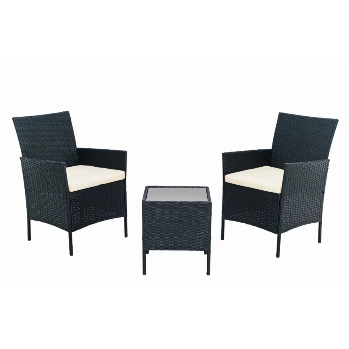 Conjunto De Varanda Arles 3 Peças Preto Just Home Collection, marca Just Home Collection - Foto Principal
