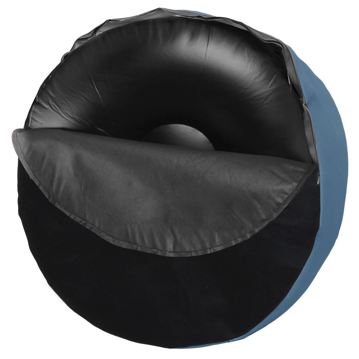 Pufe Inflavel 55x25 Azul Just Home Collection, marca Just Home Collection - Foto 2