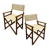 Conjunto 2 Cadeira Dobravel Madeira Diretor