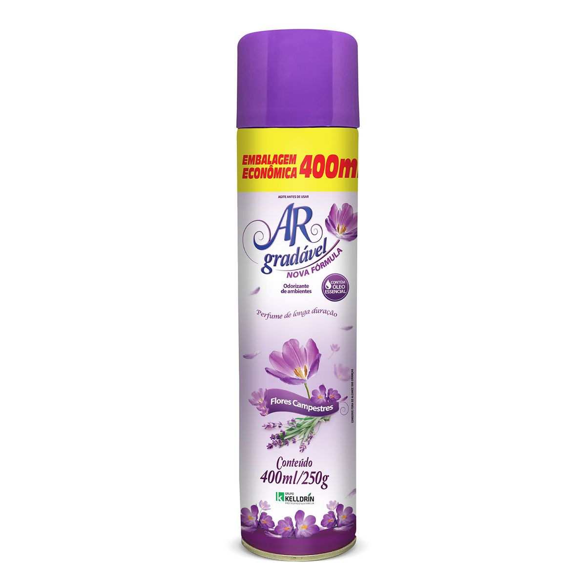 Odorizador ar Agradavel Flores Campestre, marca KELLDRIN - Foto Principal