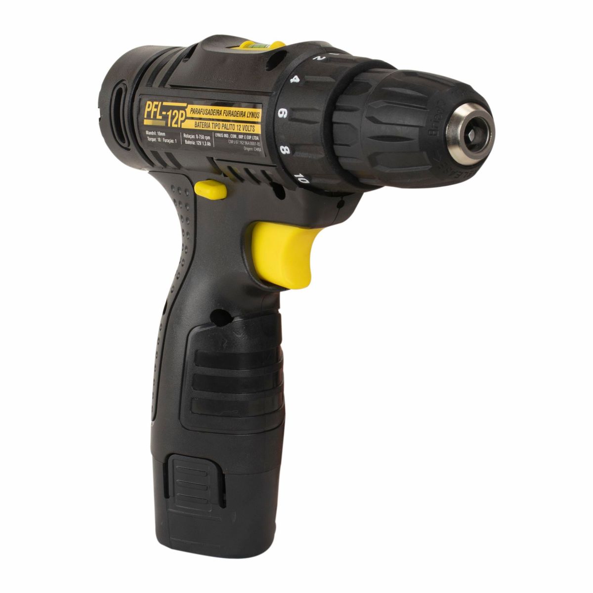 Parafusadeira e Furadeira Lynus Pfl-12p Bateria Tipo Palito 12v Fonte Bivolt, marca Lynus - Foto 2