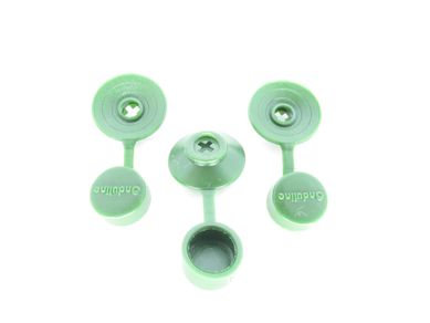 Kit Fixao 20 Pregos 20 Anilhas, Verde, 3x52x3