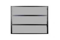 Janela Basculante 1 Secção 60x60 Vidro Mini Boreal Preto