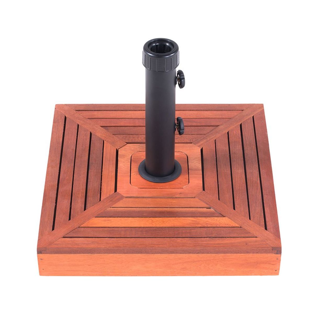 Base para Ombrellone Quadrada em Concreto com Revestimento de Madeira 25kg, marca Belfix - Foto 2